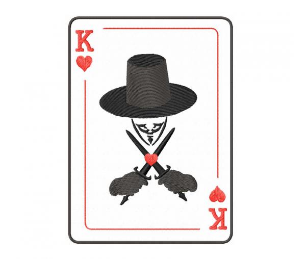 Король, игральная карта. 3 размера #78